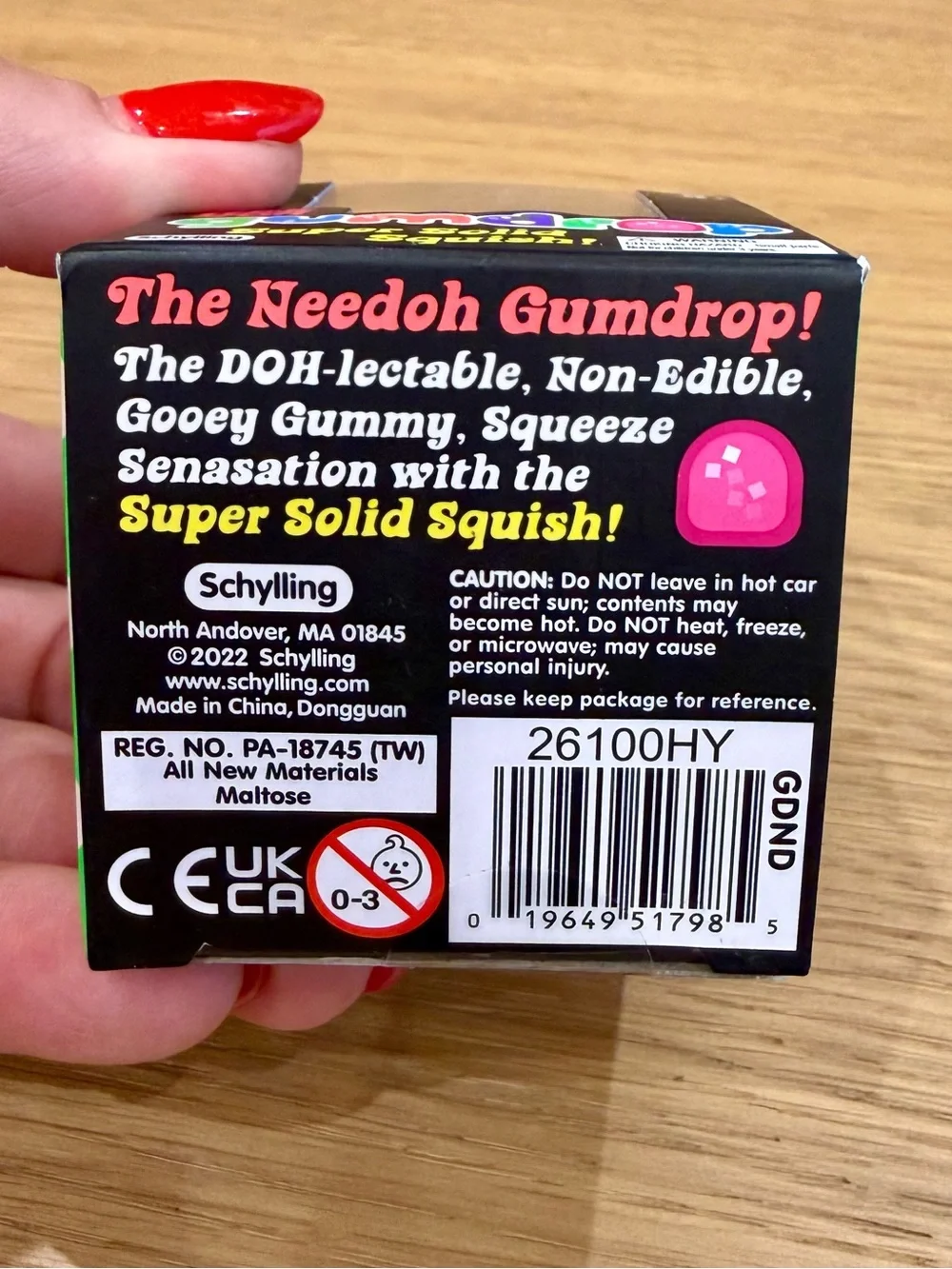 NeeDoh: Gumdrop Super Solid Squish! Stress Toy – Purple 🫟